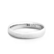 5mm Gents Classic Wedding Band In 9ct White Gold - R image