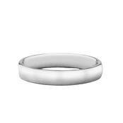 4mm Gents Classic Wedding Band In 18ct White Gold - W image