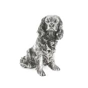 Vintage Small Sterling Silver Sitting King Charles