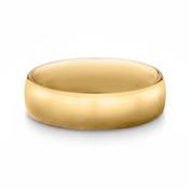 6mm Gents Classic Court Wedding Band In 18ct Yellow Gold - S image