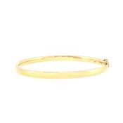 Classic Polished 9ct Yellow Gold Hinged Bangle Bracelet image