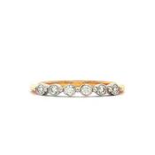 Natural Diamond Six Stone Ladies Wedding Band in 18ct Yellow Gold image