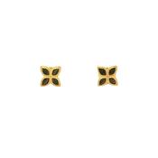 Leaf Stud Earring in 9ct Yellow Gold image