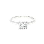 0.70ct F Si2 Certified Natural Diamond Solitaire Set in 18ct White Gold image