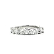 0.75ct F VS 7 Stone Natural Diamond Eternity Ring set in 18ct White Gold image