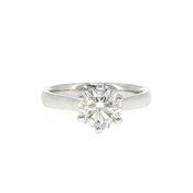 Platinum 1.51ct H VS2 Natural Diamond 6 Claw Solitaire image