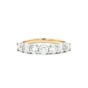 1.08ct Seven Stone Natural Diamond Ring In 18ct Yellow Gold image