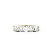 5 Stone 1.01ct Natural Diamond Eternity Ring in 18ct Yellow Gold image