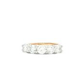 5 Stone 1.50ct Natural Diamond Eternity Ring in 18ct Yellow Gold image