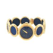 Lapis Lazuli Gold Watch by Lotos of Germany image