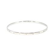 18.8g Solid Bangle 22 Natural Diamonds set in Palladium image