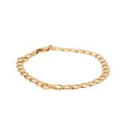 Gents Flat Curb Bracelet Weighing 4.7g in 9ct Yellow Gold image