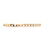 Gents Flat Curb Bracelet Weighing 6.2g in 9ct Yellow Gold image