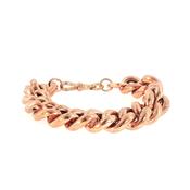 Chunky Chased Victorian Hollow Bracelet in 9ct Rose Gold image