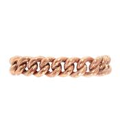 Chunky Chased Victorian Hollow Bracelet in 9ct Rose Gold image