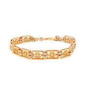 21.7g Fancy Gate Bracelet &amp; Heart Padlock in 15ct Yellow Gold image
