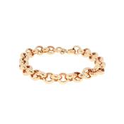 18ct Rose Gold Belcher Link Chain Bracelet image