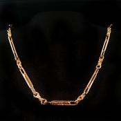 Vintage Trombone Knot Link Chain Weighing 40.4g in 9ct Yellow Gold