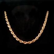 Vintage Solid Filed Rope Chain Weighing 54g in 9ct Yellow Gold image