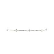 Cubic Zirconia Alternating Bar Bracelet in 9ct White Gold image