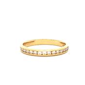 Yellow Gold Channel-Set Natural Diamond Eternity Ring image