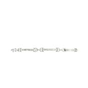 1.19ct Vintage Natural Diamond Line Bracelet in 18ct White Gold