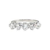 1.01ct D VS Five Stone Round Cut Natural Diamond Set in 18ct Yellow Gold image