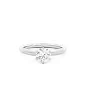 Vintage GIA Certified Natural Diamond 0.81ct Solitaire Engagement Ring image