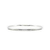 Slim Natural Diamond Bangle 18ct White Gold image