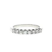 0.57ct Half Eternity Ring set in 18ct White Gold