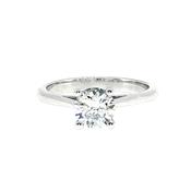 0.75ct F Si1 Solitaire Natural Diamond Engagement Ring Set in Platinum image