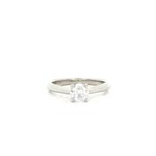 0.50ct E SI1 GIA Certified Natural Diamond Solitaire 18ct White Gold Engagement Ring