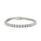8ct F Si1 Natural Diamond Line Bracelet in 18ct White Gold