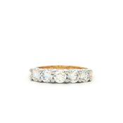 Five Stone 0.93 Natural Diamond Ring in 18ct Yellow Gold image
