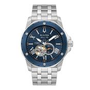 Bulova Gents Marine Star Blue Dial on Stainless Steel Bracelet image