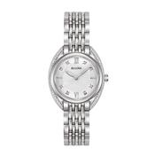 Bulova Ladies 30mm Classic White Dial Stainless Steel &amp; Diamond image