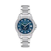 Bulova Ladies 32mm Marine Star Watch With Diamond Set Dial image