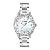 Bulova Ladies Diamond &amp; Mother Of Pearl Dial on Stainless Steel Bracelet image