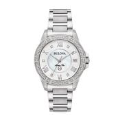 Bulova Ladies Marine Star Diamond Set Watch with Mother of Pearl Dial image