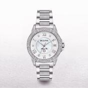 Bulova Ladies Marine Watch with MOP Dial and 29 Diamonds