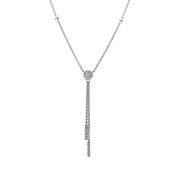 Disc 0.34ct Natural Diamond Drop Gold Pendant image