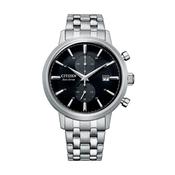 Gents Citizen Eco-Drive Corso Twin Eye Black Dial on Stainless Steel Bracelet image