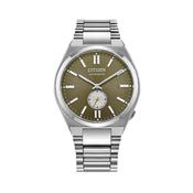 Gents Citizen Tsuyosa Automatic Small Seconds Khaki Dial Stainless Steel image