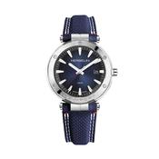 Herbelin Gents Stainless Steel Newport Quartz Date Model Round Blue Dial and Textile Strap image
