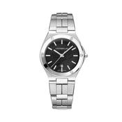 Herbelin Ladies Cap Camarat Round Black Dial on Stainless Steel Bracelet image