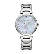Ladies Citizen Eco-Drive L Collection Mother Of Pearl Dial on Stainless Steel Bracelet image