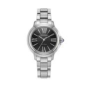 Ladies Eco-Drive Citizen L Ceci Stainless Steel Bracelet Black Dial