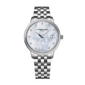 Ladies Toccata Raymond Weil Stainless Steel Mother of Pearl Dial With Diamond Bezel