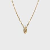 Vintage Cartier Multi-Colour Russian Wedding Ring Pendant and Chain in 18ct White and Rose Gold image