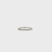 Platinum 0.28ct Natural Diamond Eternity Wedding Band image